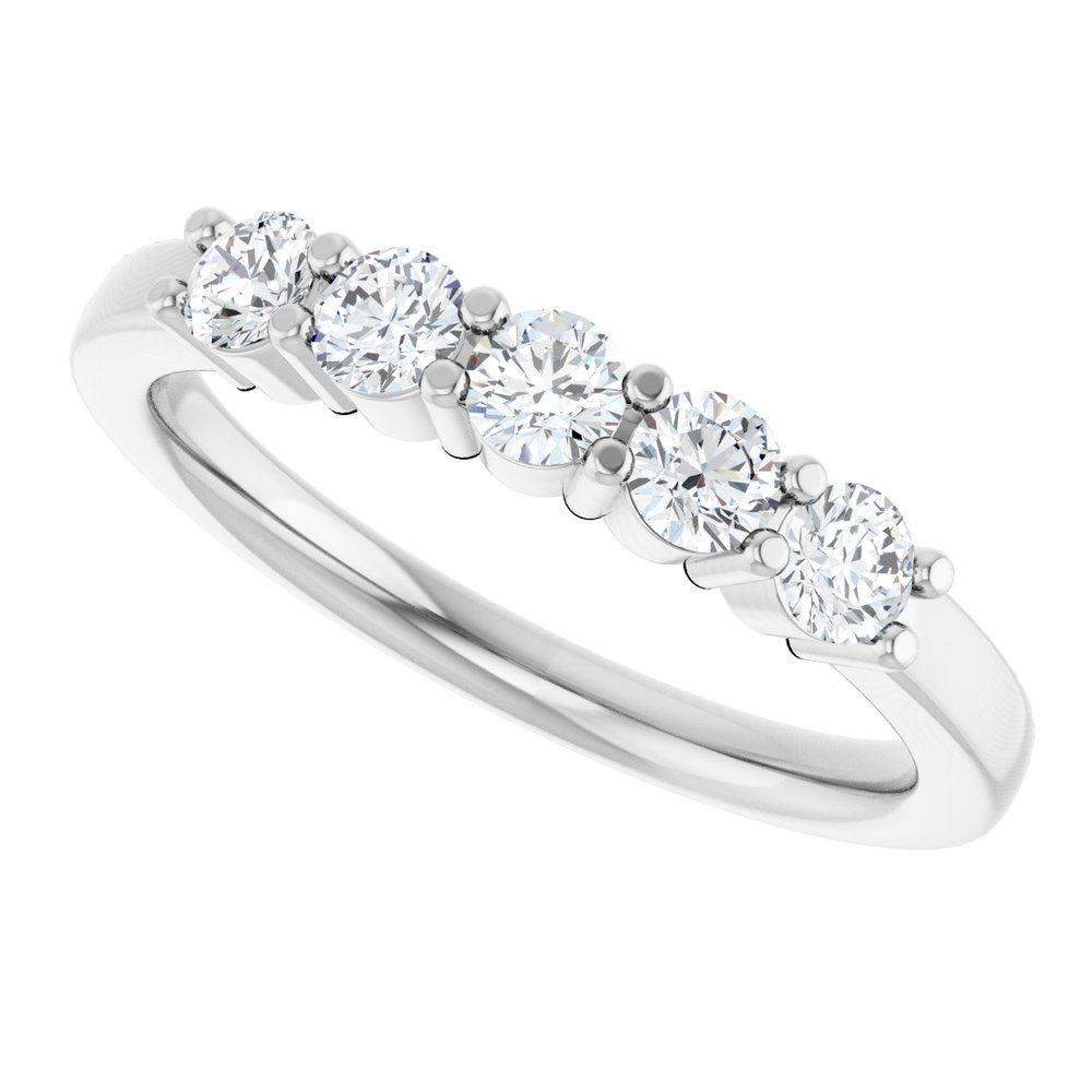Platinum 1/2 CTW Lab-Grown Diamond Anniversary Band