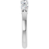 14K White Gold 3/4 CTW Lab-Grown Diamond Anniversary Band