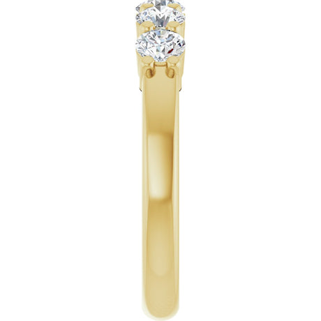 14K Yellow Gold 3/4 CTW Lab-Grown Diamond Anniversary Band
