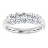 14K White Gold 9/10 CTW Lab-Grown Diamond Anniversary Band