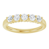 14K Yellow 5/8 CTW Lab-Grown Diamond Anniversary Band