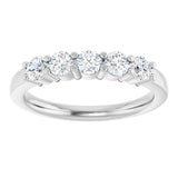 14K White 5/8 CTW Lab-Grown Diamond Anniversary Band