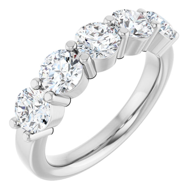 14K White Gold 1 9/10 CTW Lab-Grown Diamond Anniversary Band