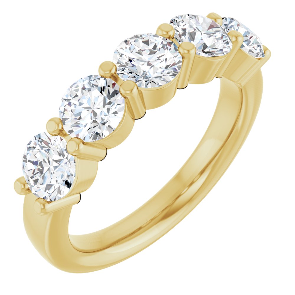 14K Yellow Gold 1 9/10 CTW Lab-Grown Diamond Anniversary Band
