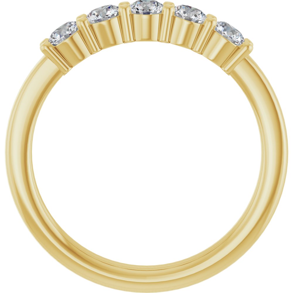 14K Yellow 1/2 CTW Lab-Grown Diamond Anniversary Band