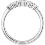 14K White Gold 1/2 CTW Natural Diamond Anniversary Band