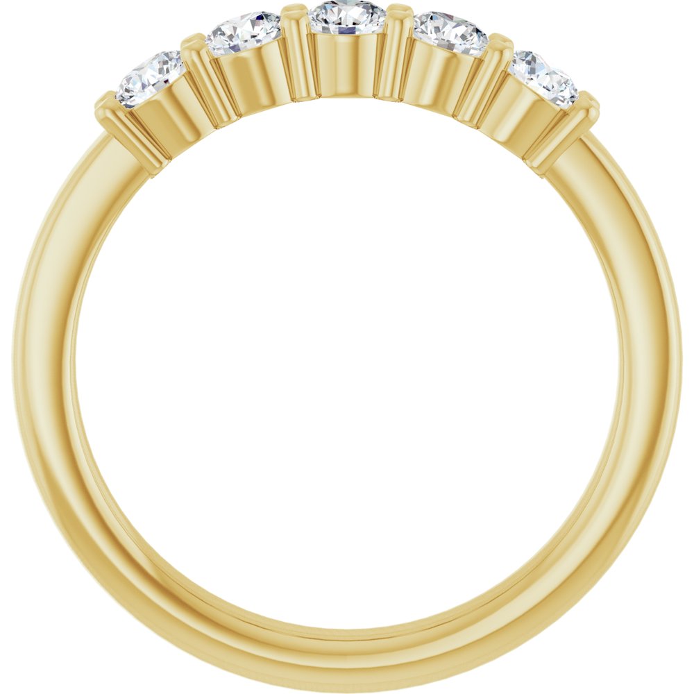 14K Yellow Gold 1/2 CTW Natural Diamond Anniversary Band