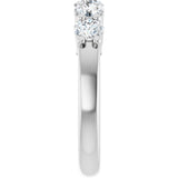 14K White Gold 1 CTW Lab-Grown Diamond Anniversary Band