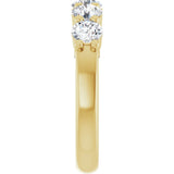 14K Yellow 1 1/3 CTW Natural Diamond Anniversary Band