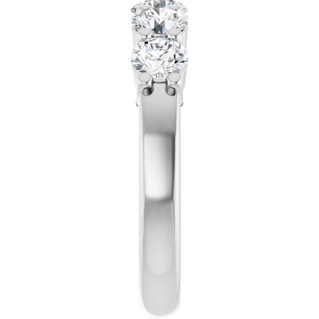 14K White Gold 1 1/3 CTW Natural Diamond Anniversary Band