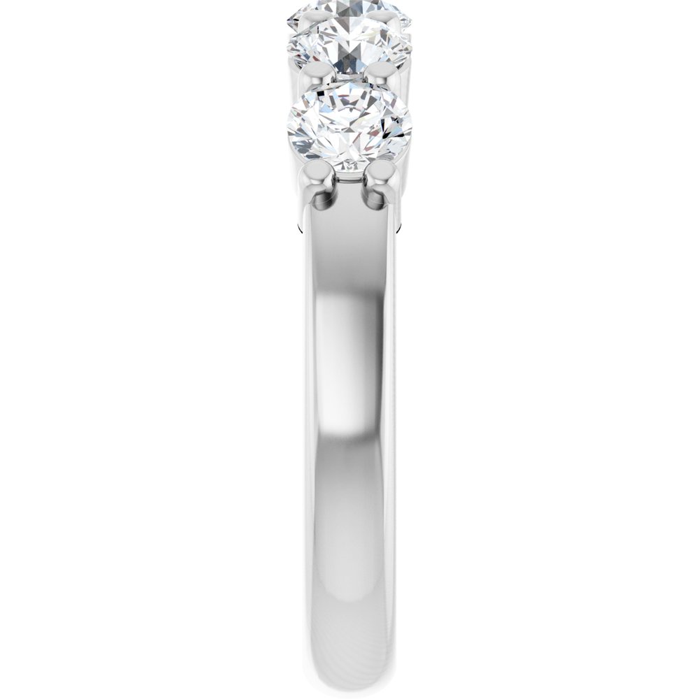 14K White 1 1/4 CTW Lab-Grown Diamond Anniversary Band