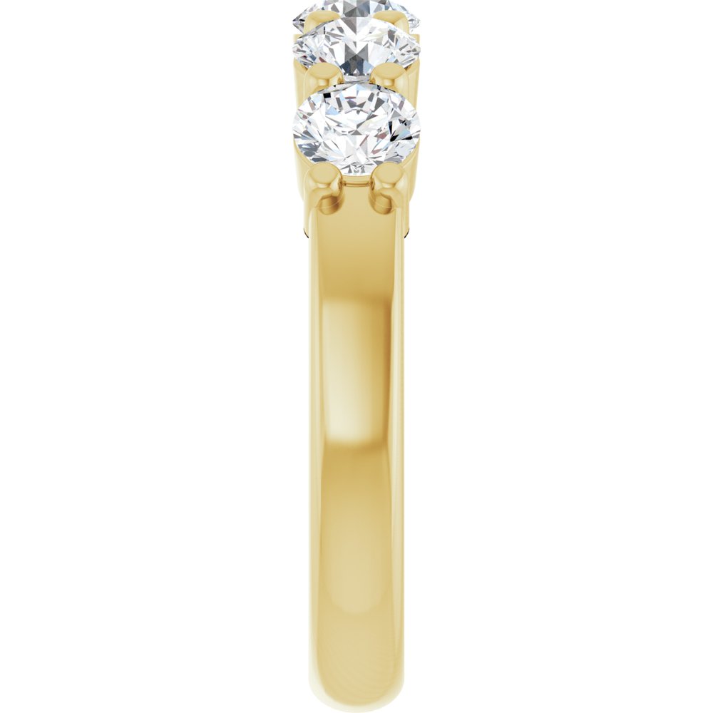 14K Yellow 1 1/4 CTW Lab-Grown Diamond Anniversary Band