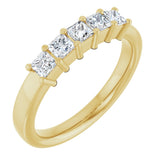 14K Yellow 5/8 CTW Natural Diamond Anniversary Band
