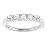 14K White 1/2 CTW Lab-Grown Diamond Anniversary Band