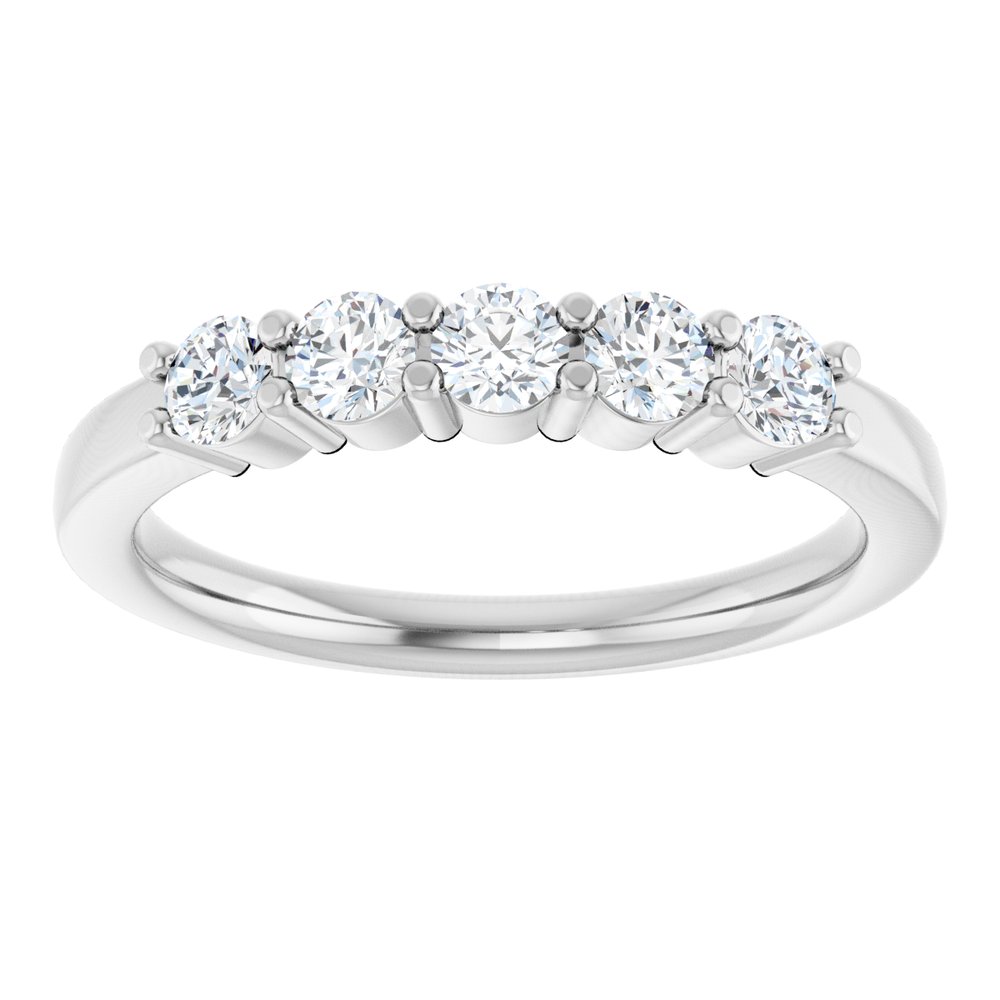 Platinum 1/2 CTW Lab-Grown Diamond Anniversary Band