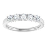 Platinum 1/2 CTW Lab-Grown Diamond Anniversary Band