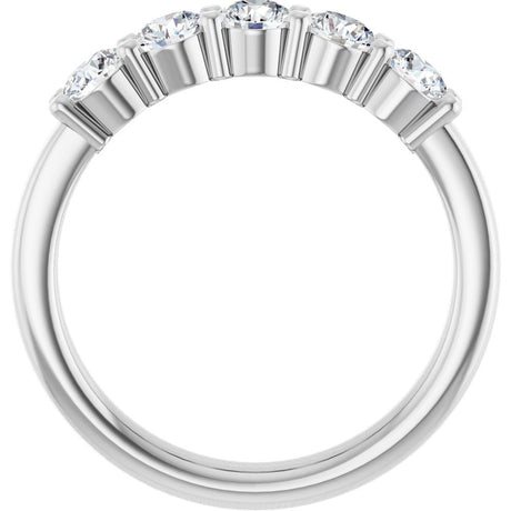 14K White Gold 3/4 CTW Lab-Grown Diamond Anniversary Band
