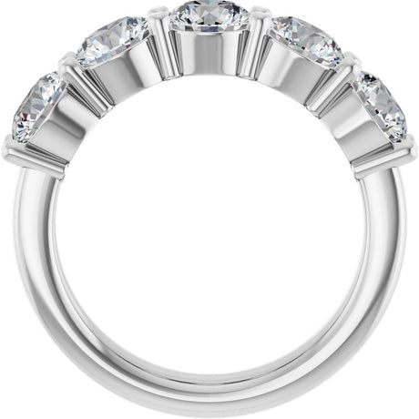 14K White Gold 2 1/2 CTW Lab-Grown Diamond Anniversary Band