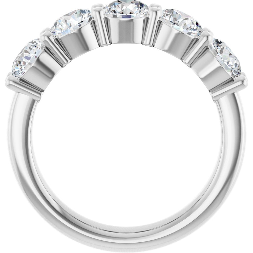 14K White Gold 1 9/10 CTW Lab-Grown Diamond Anniversary Band