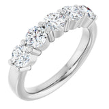 14K White Gold 1 1/3 CTW Natural Diamond Anniversary Band