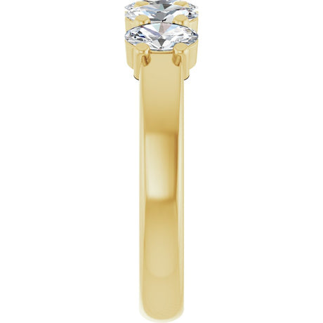 14K Yellow Gold 9/10 CTW Lab-Grown Diamond Anniversary Band