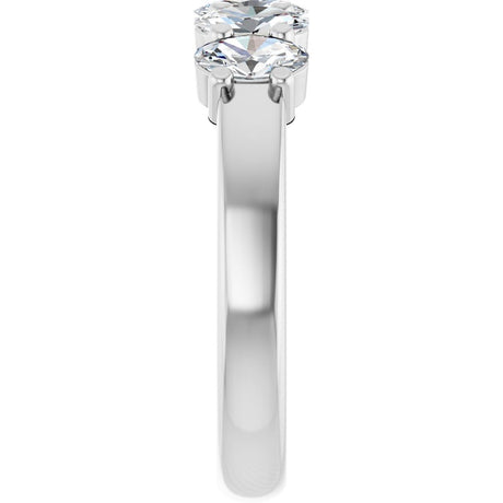 14K White Gold 9/10 CTW Lab-Grown Diamond Anniversary Band