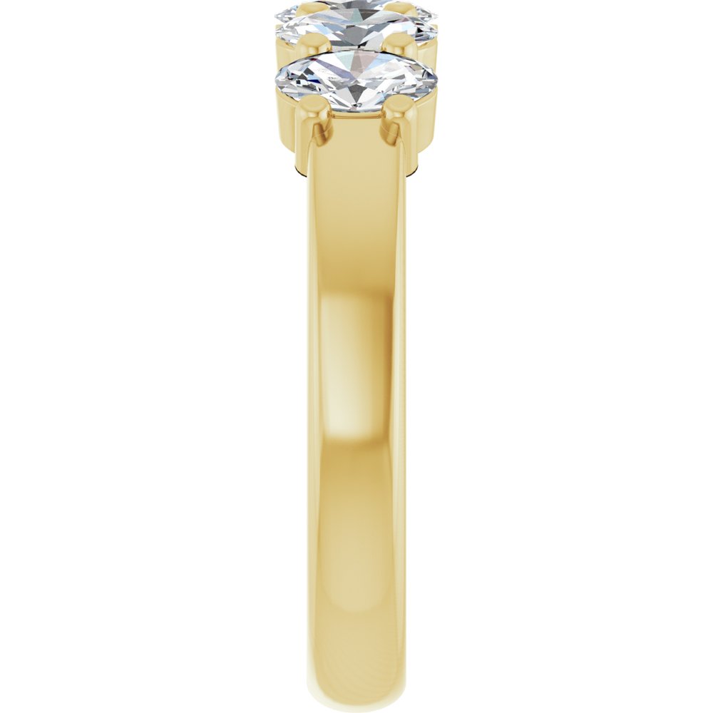 14K Yellow Gold 9/10 CTW Lab-Grown Diamond Anniversary Band