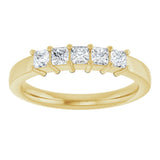 14K Yellow 1/2 CTW Natural Diamond Anniversary Band