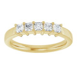 14K Yellow 1/2 CTW Natural Diamond Anniversary Band