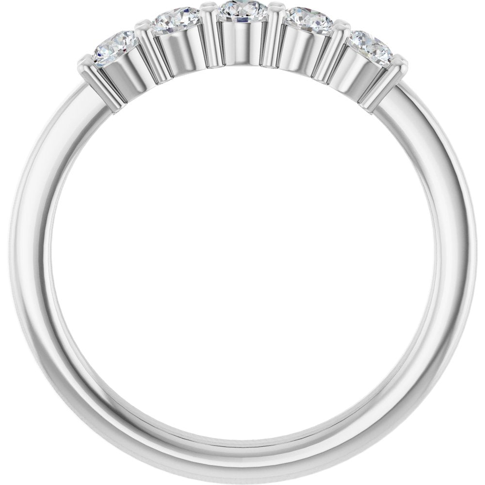 14K White Gold 1/3 CTW Lab-Grown Diamond  Anniversary Band