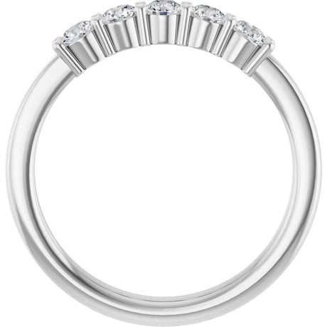 14K White Gold 1/3 CTW Lab-Grown Diamond  Anniversary Band