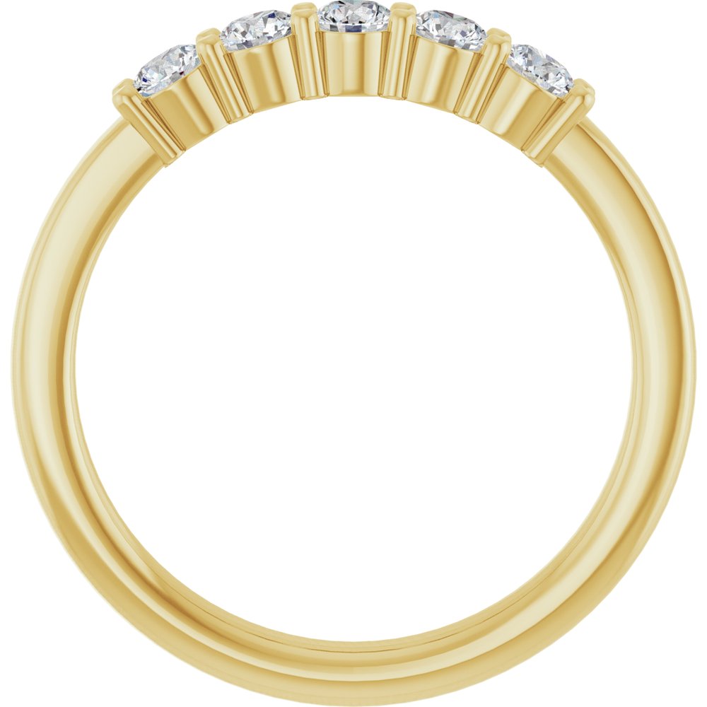 14K Yellow Gold 1/3 CTW Lab-Grown Diamond  Anniversary Band