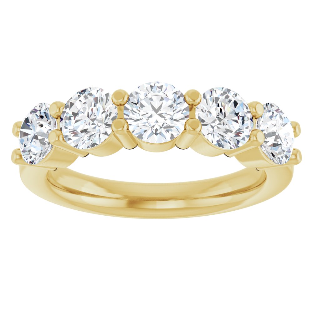 14K Yellow Gold 1 9/10 CTW Lab-Grown Diamond Anniversary Band