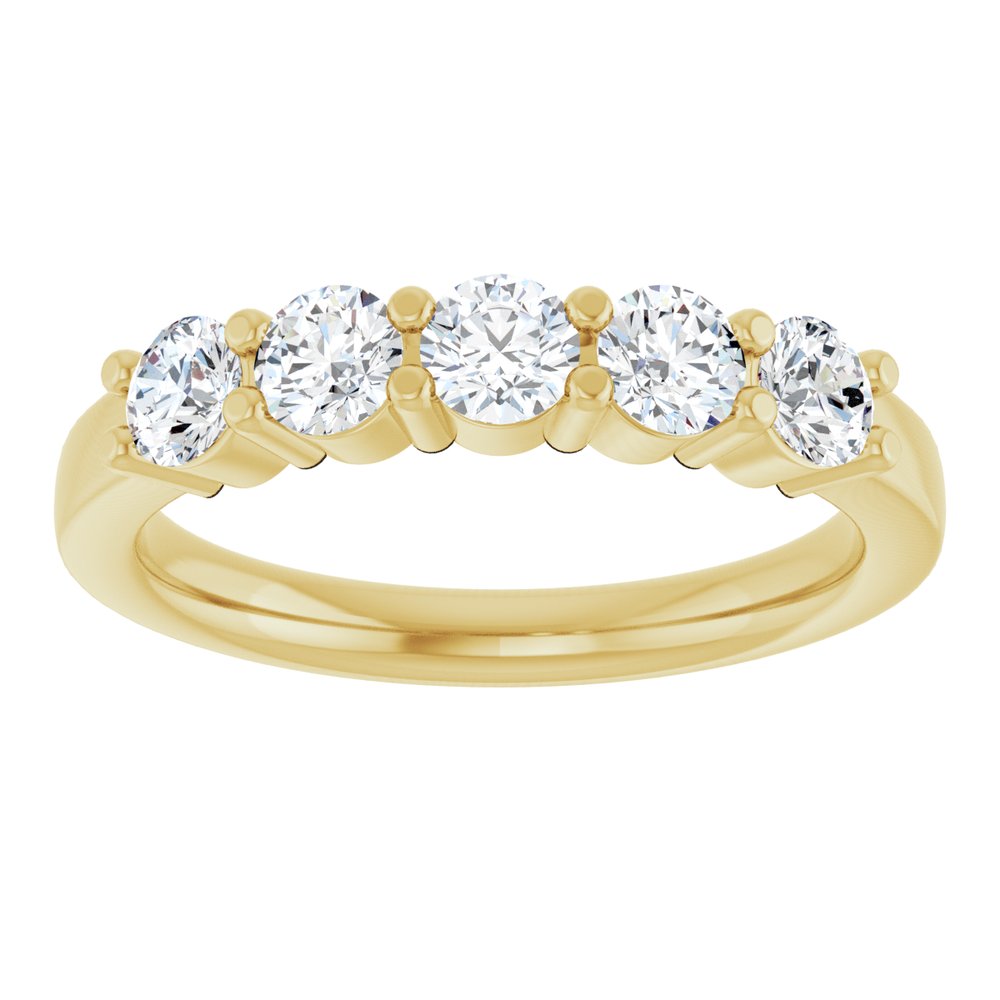 14K Yellow Gold 3/4 CTW Lab-Grown Diamond Anniversary Band