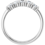 14K White Gold 9/10 CTW Lab-Grown Diamond Anniversary Band