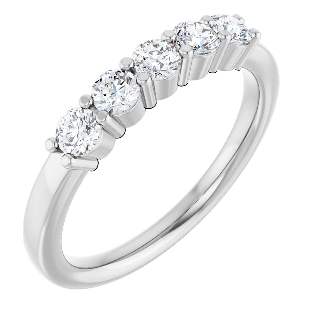 Platinum 1/2 CTW Lab-Grown Diamond Anniversary Band