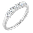 14K White 1/2 CTW Natural Diamond Anniversary Band