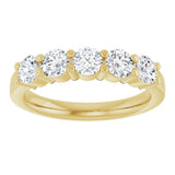 14K Yellow Gold 1 CTW Lab-Grown Diamond Anniversary Band