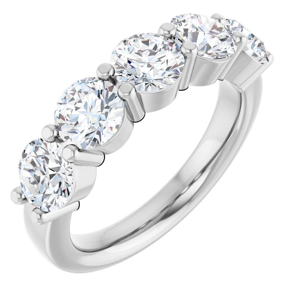 14K White Gold 2 1/2 CTW Lab-Grown Diamond Anniversary Band