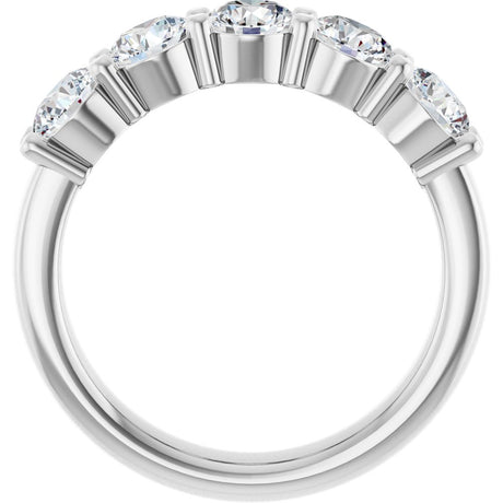 14K White Gold 1 5/8 CTW Lab-Grown Diamond Anniversary Band