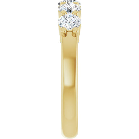 14K Yellow Gold 1 CTW Lab-Grown Diamond Anniversary Band