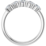 14K White Gold 3/4 CTW Lab-Grown Diamond Anniversary Band