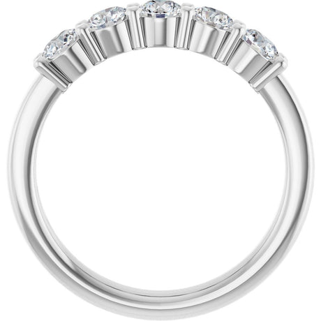 14K White Gold 3/4 CTW Lab-Grown Diamond Anniversary Band