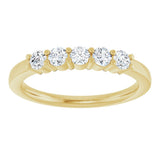 14K Yellow Gold 1/3 CTW Lab-Grown Diamond  Anniversary Band