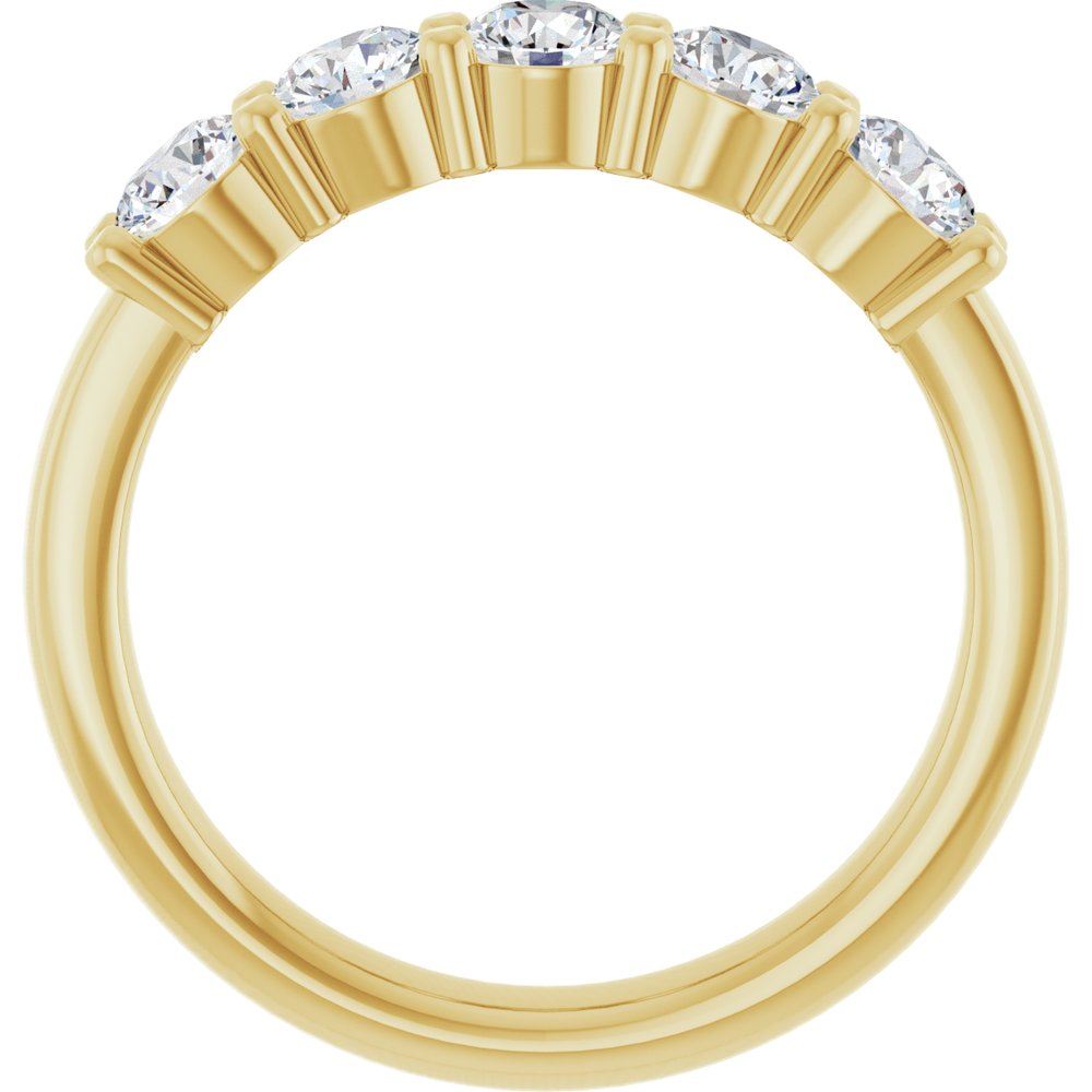 14K Yellow 1/3 CTW Lab-Grown Diamond  Anniversary Band