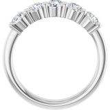 14K White Gold 1 CTW Lab-Grown Diamond Anniversary Band