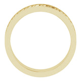 14K Yellow 6 mm Scale Patterned Band Size 9