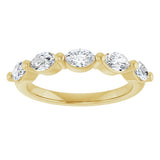 14K Yellow Gold 1 CTW Lab-Grown Diamond Anniversary Band