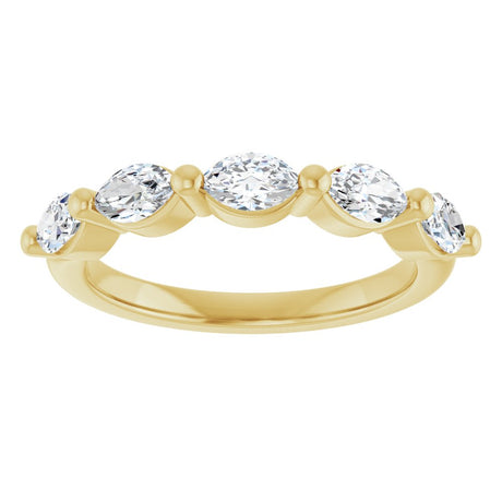 14K Yellow Gold 1 CTW Lab-Grown Diamond Anniversary Band