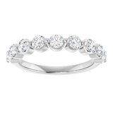 14K White 9/10 CTW Lab-Grown Diamond Anniversary Band